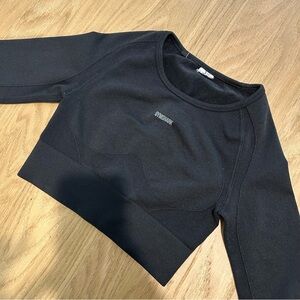 Gymshark Black Cropped Top